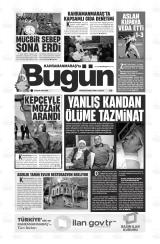 KAHRAMANMARAŞ'TA BUGÜN