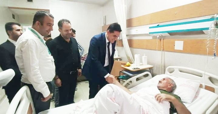 Canpolat Yatan hastaları ziyaret etti