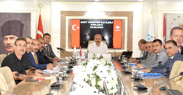 Afet yönetim toplantısı yapıldı