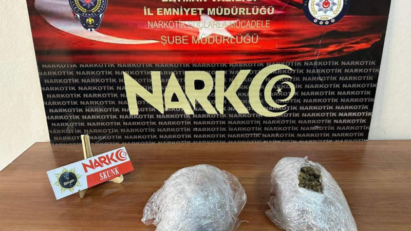 1 kilo 142 gram uyuşturucu ele geçirildi