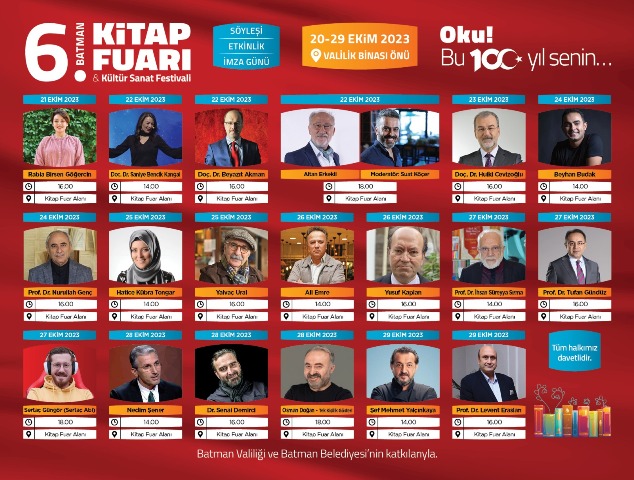 Batman’da Kitap Fuarı Heyecanı Başlıyor