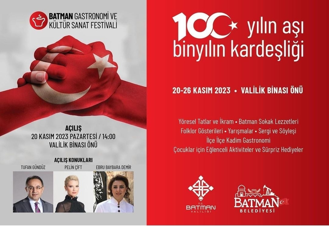 Batman Gastronomi ve Kültür Sanat Festivali başlıyor