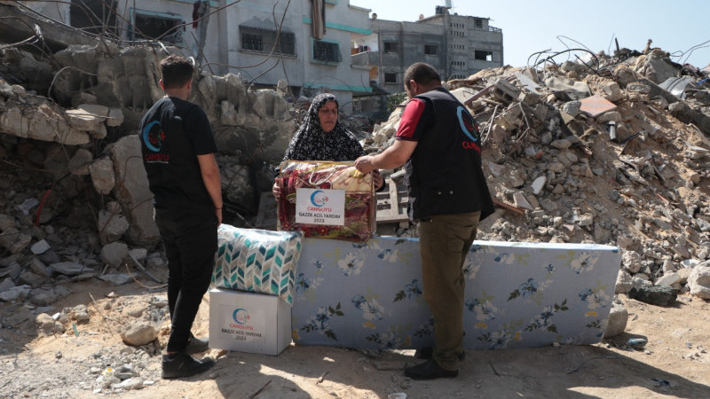 Cansuyu yardımları Gazze’ye ulaşıyor