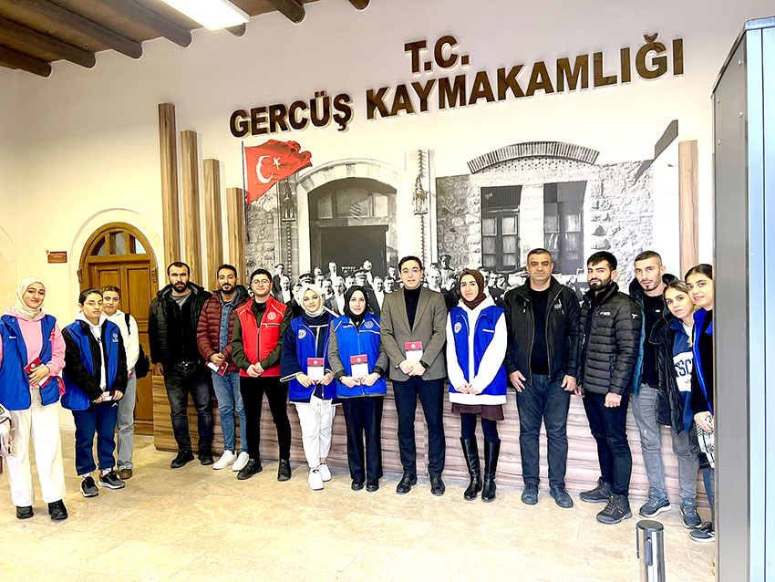 Gönüllü gençleri ağırladı