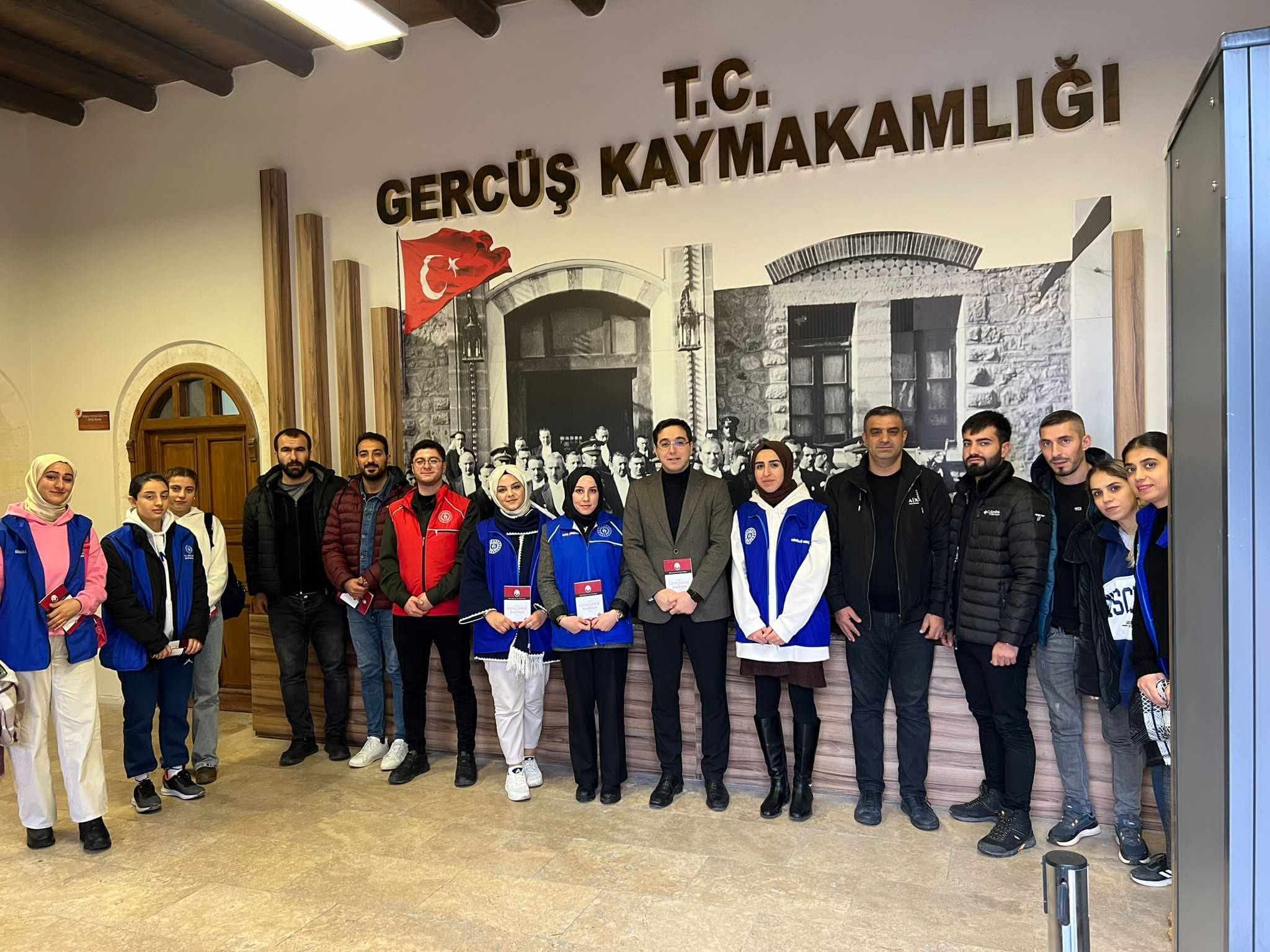 Gönüllü gençleri ağırladı