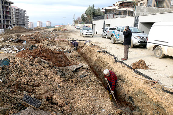 23 bin 750 metre kanalizasyon hattı döşendi