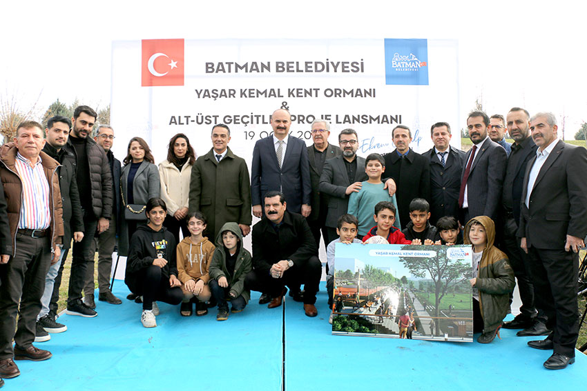 Yaşar Kemal Kent Ormanı ile Alt-Üst geçitler projesi lansmanı yapıldı