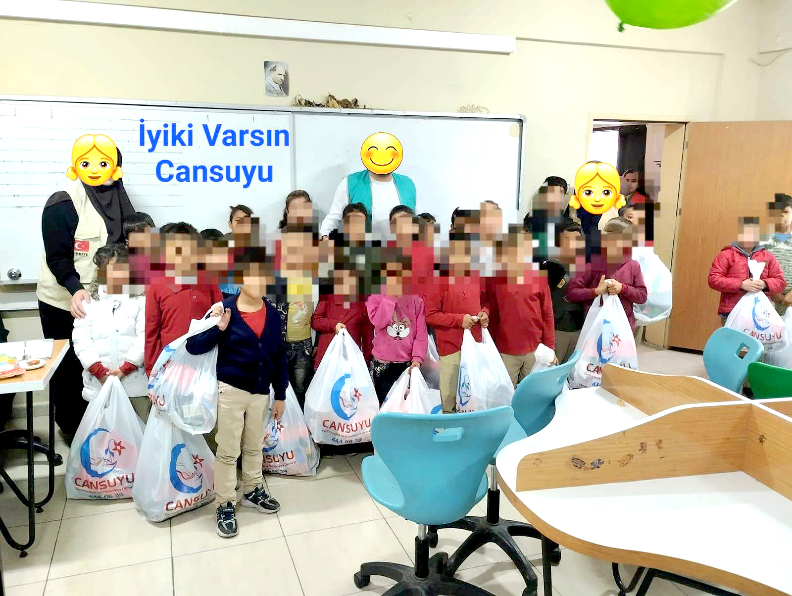 Cansuyu 250 yetime yardım etti