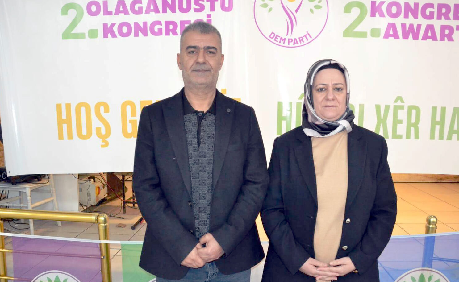 DEM Partisinde yeni eş başkanlar Tekik ve Korkmaz oldu