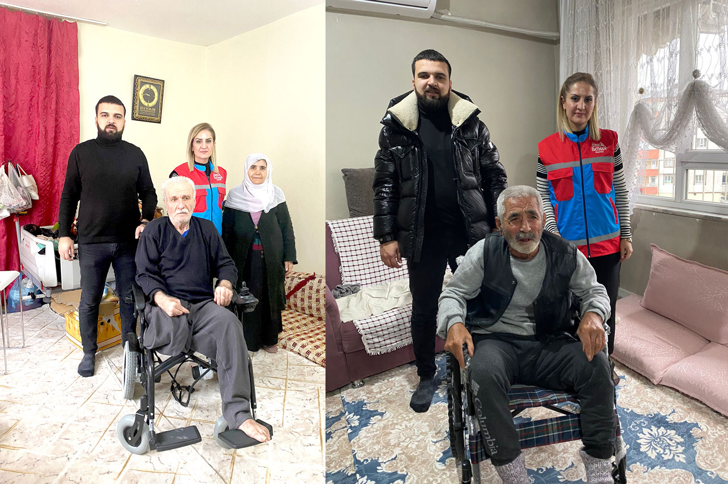 Engelli vatandaşlara tekerlekli sandalye