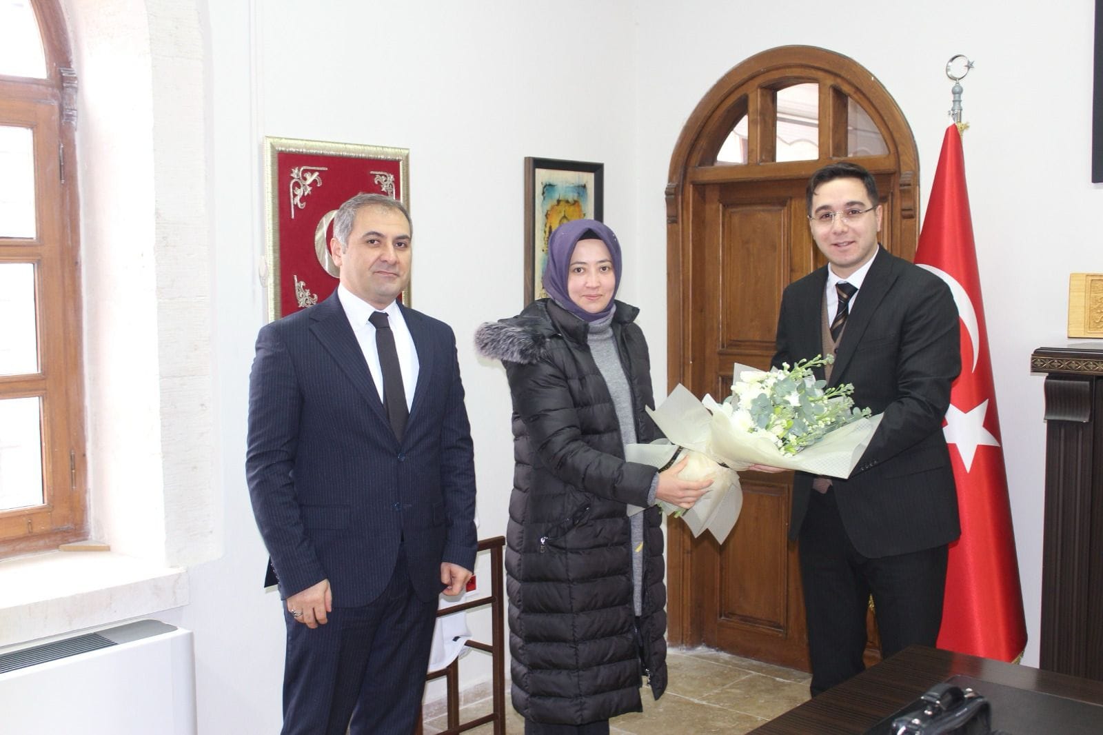 Kaymakam Öztaş’a İdareciler Günü ziyareti