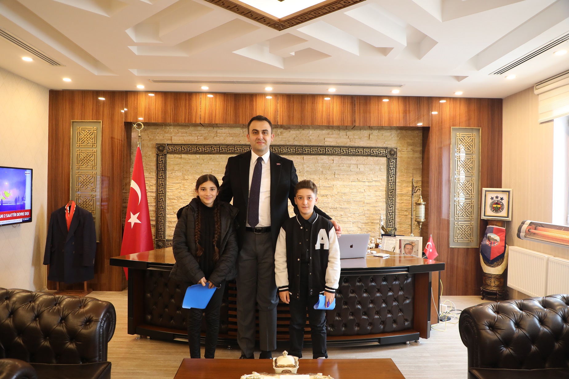 Öğrenciler Kaymakam İmrak ile Röpörtaj yaptı