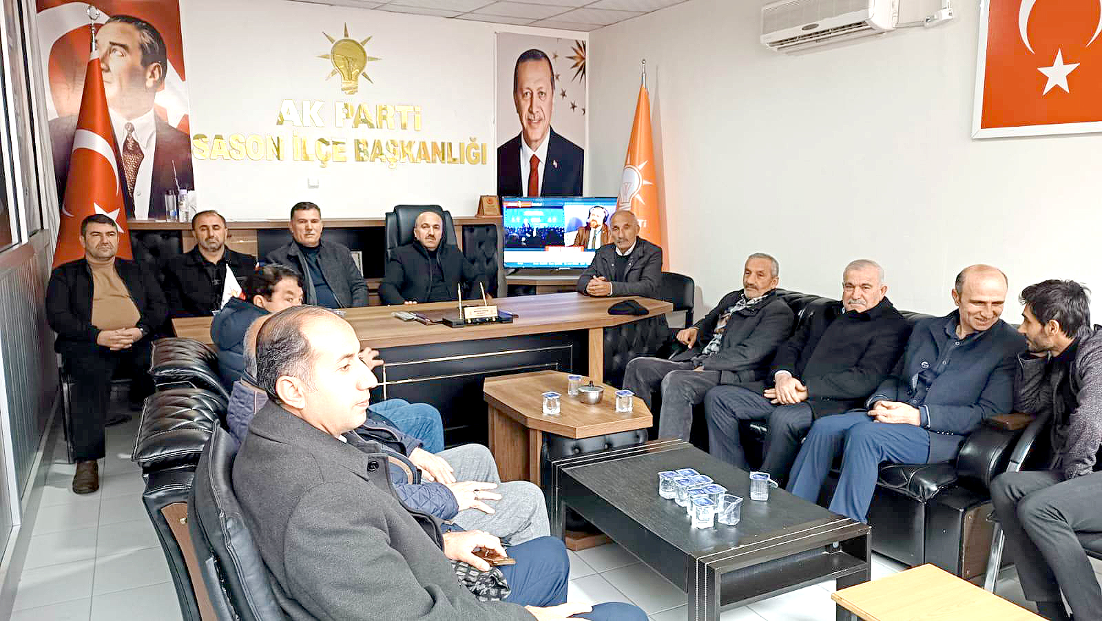 Sason İlçe aday adayları ile istişare toplantısı yapıldı