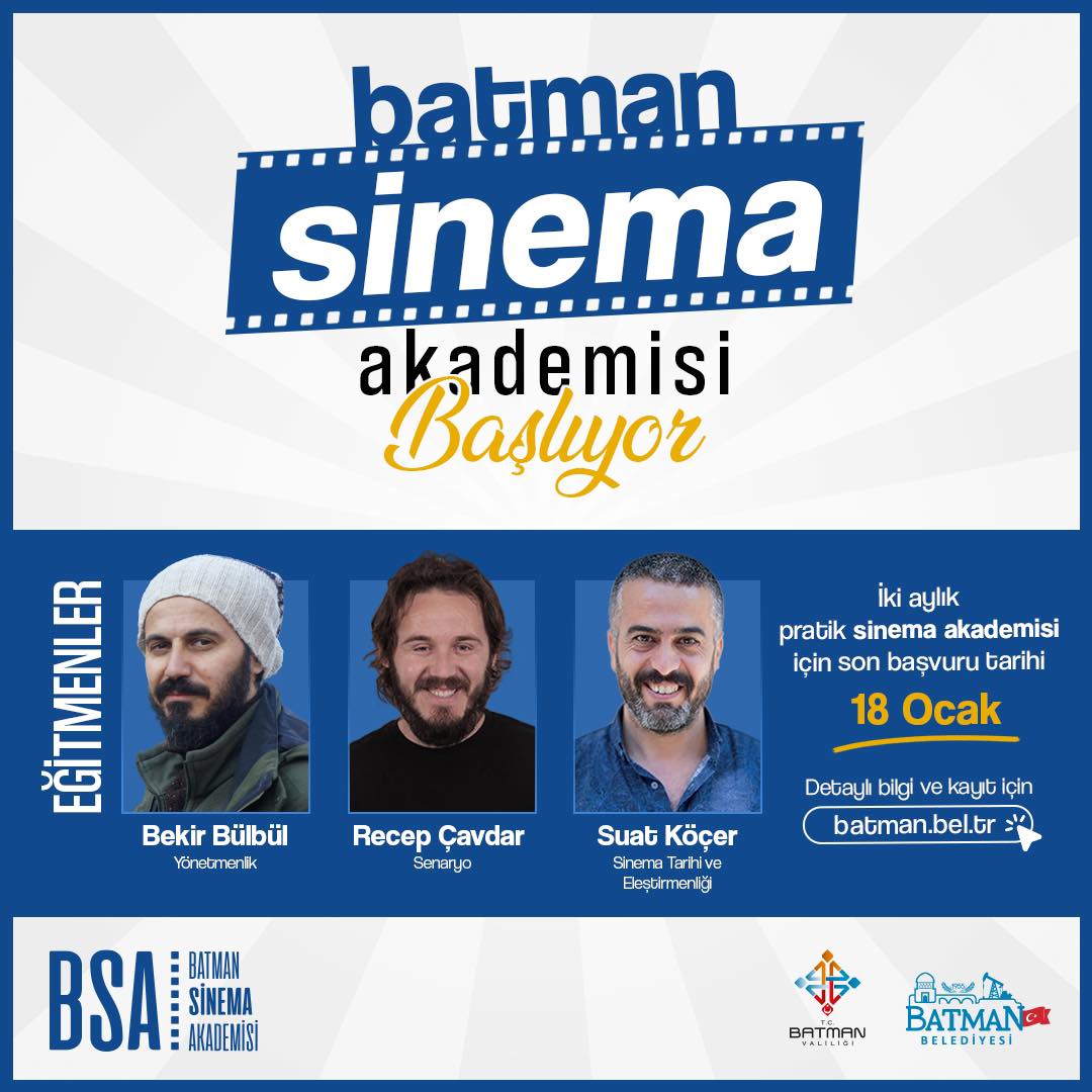 Batman Sinema Akademisi başvuruları başlıyor