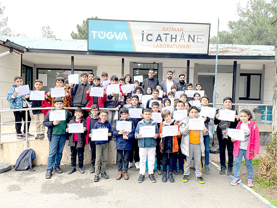 TÜGVA’7a 112 öğrenci sertifika aldı