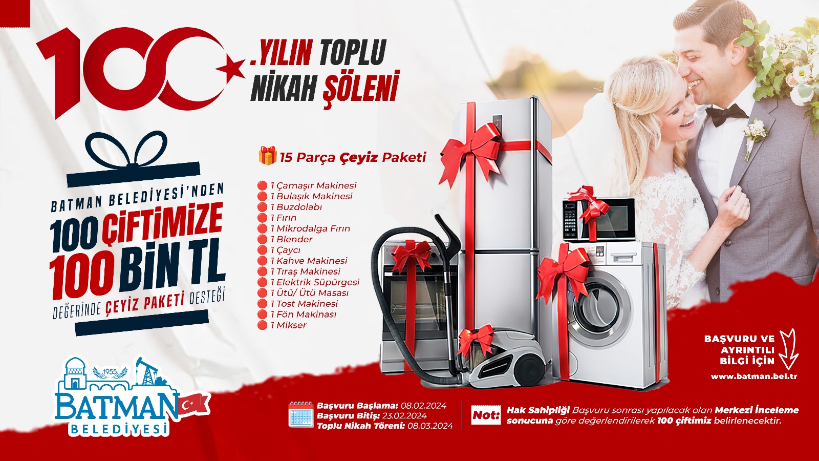 Belediye’den toplu nikah şöleni