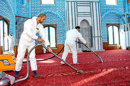 Beldelerde ibadethaneler temizleniyor