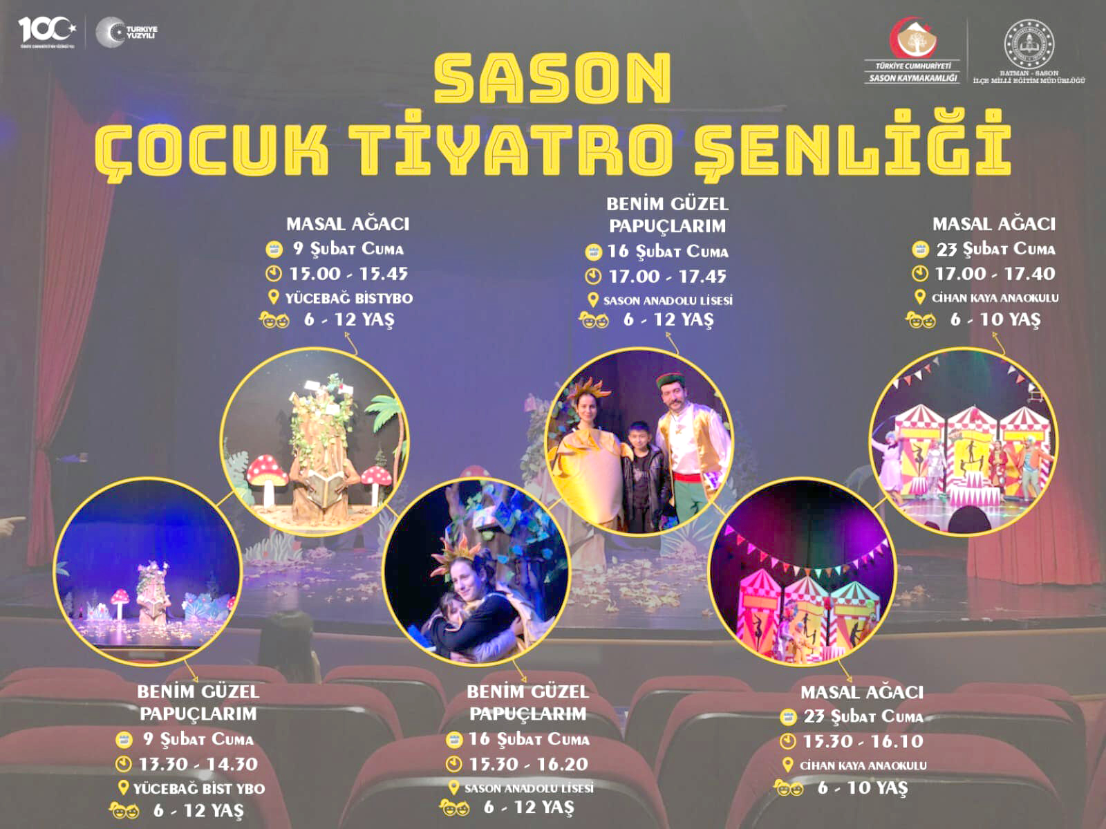 Sason Çocuk Tiyatro Şenlikleri Başlıyor