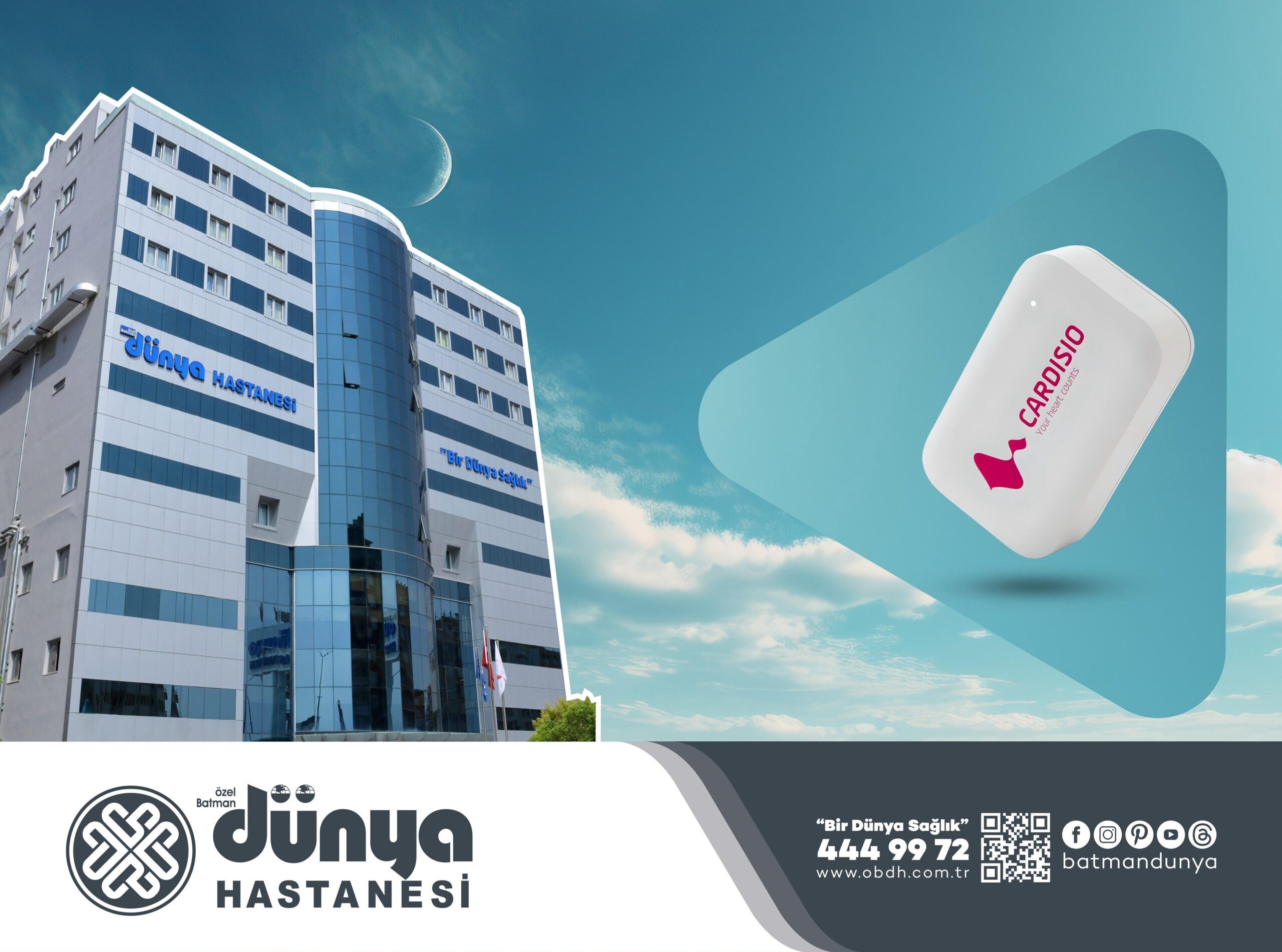 Dünya Hastanesi’nde Cardisiografi cihazı kuruldu