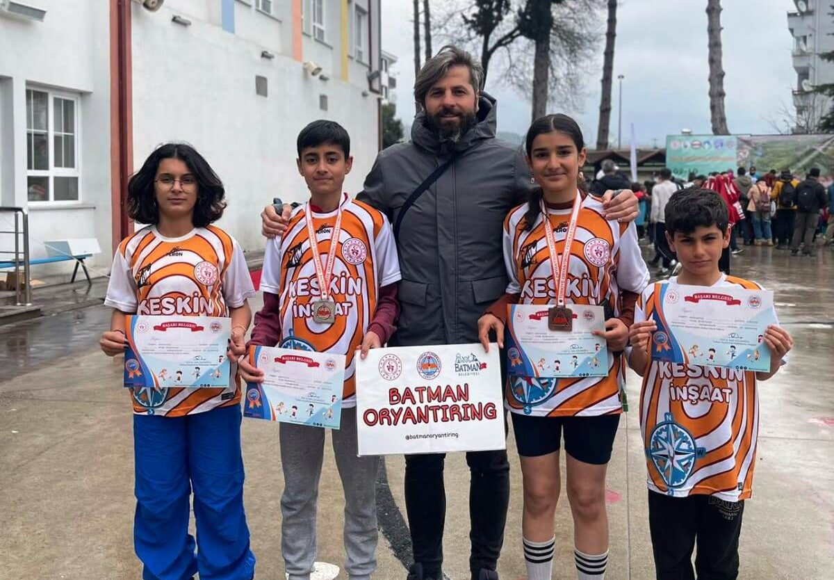 Oryantiring U14 Liginde 7 derece aldık