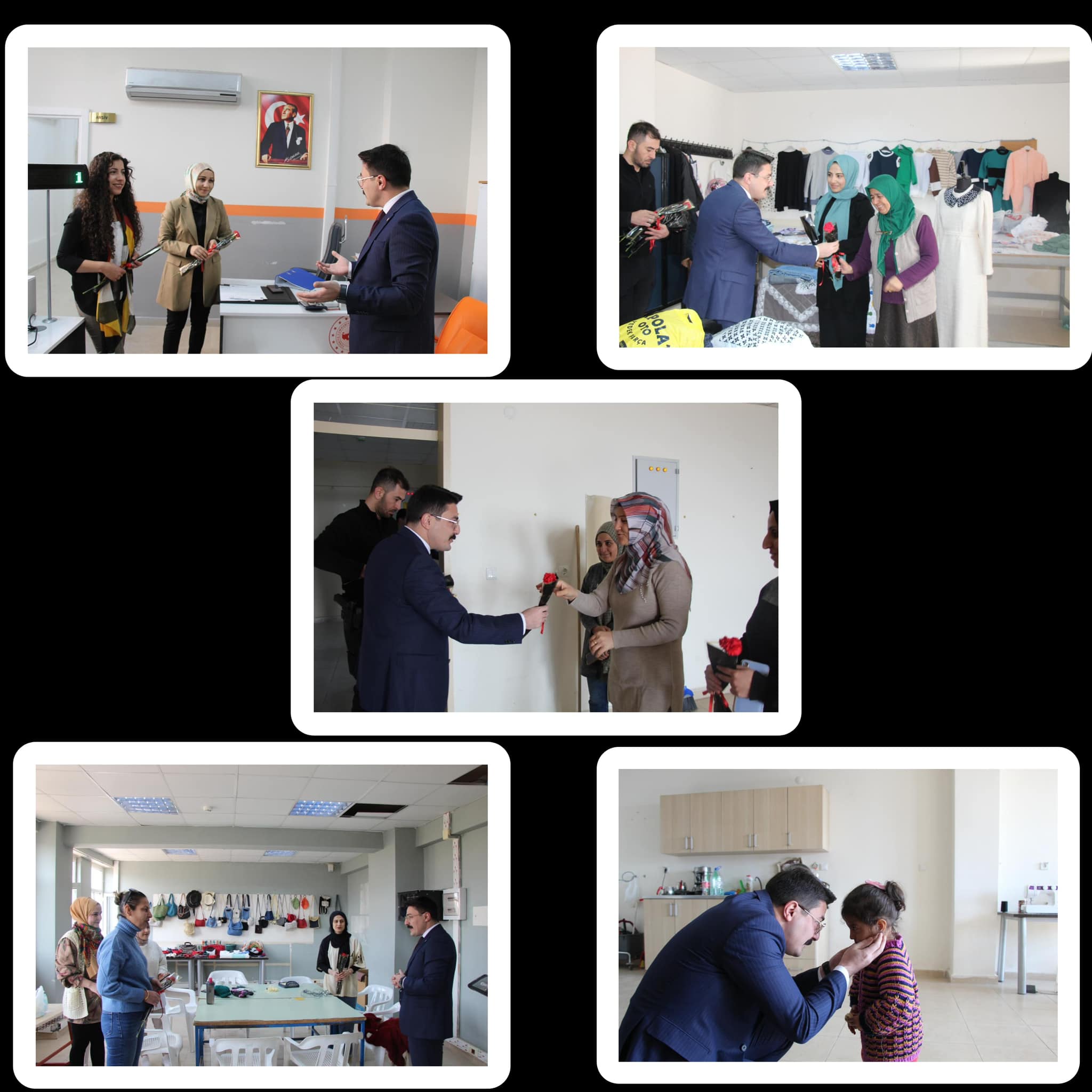 Kaymakam Yılmaz’dan kadınlara karanfil