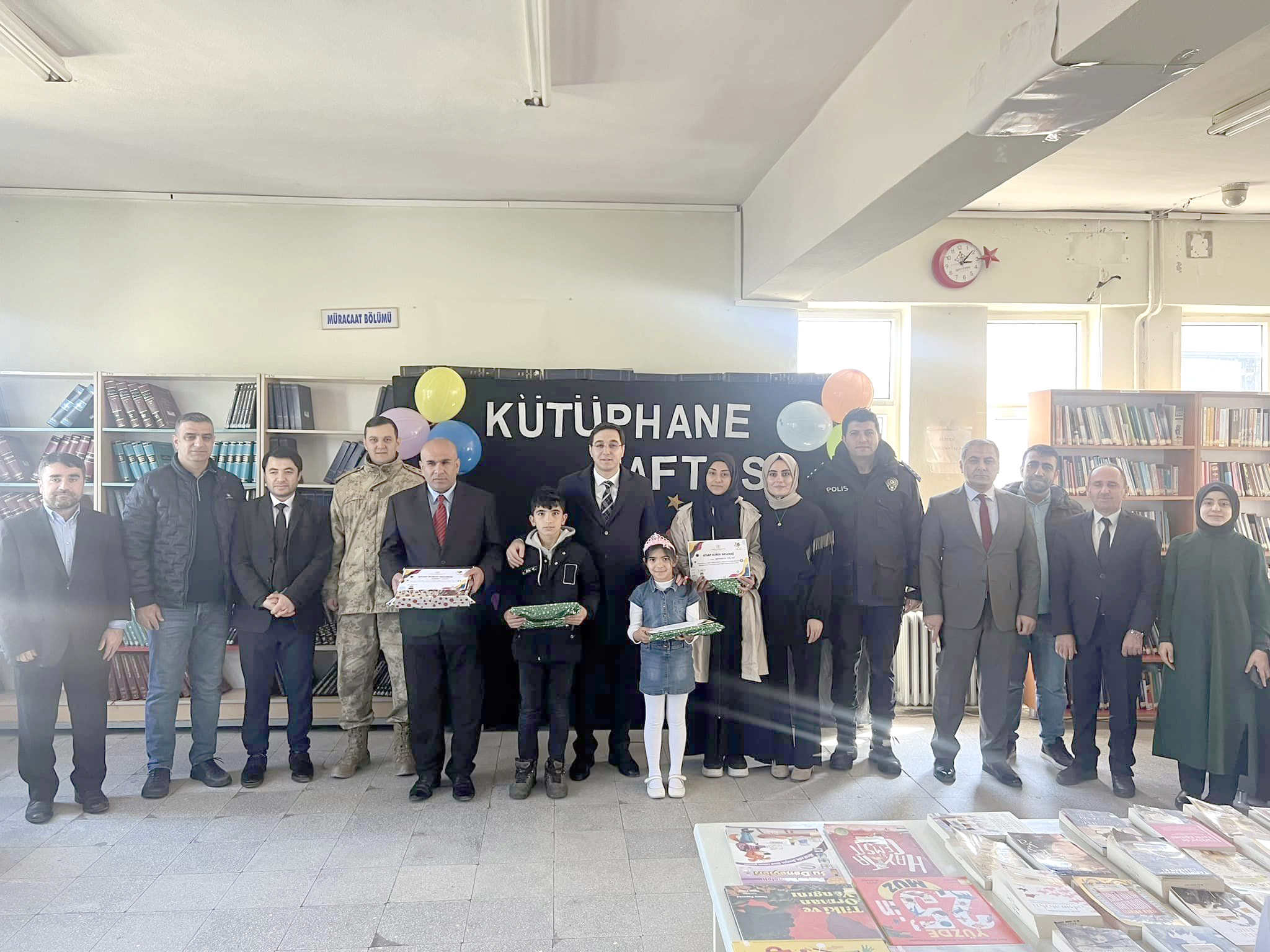 Kaymakam Kütüphane etkinliğine katıldı