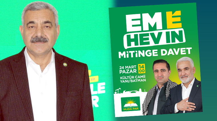 HÜDA PAR’dan ‘Büyük Seçim Mitingi’ne davet