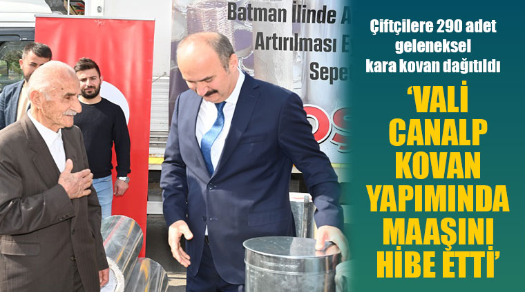Arıcılığın geliştirilmesi kapsamında çiftçilere kara kovan dağıtıldı