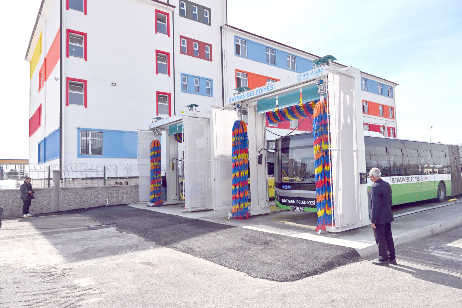 Otobüs Park ve Yıkama Alanı hizmete açıldı