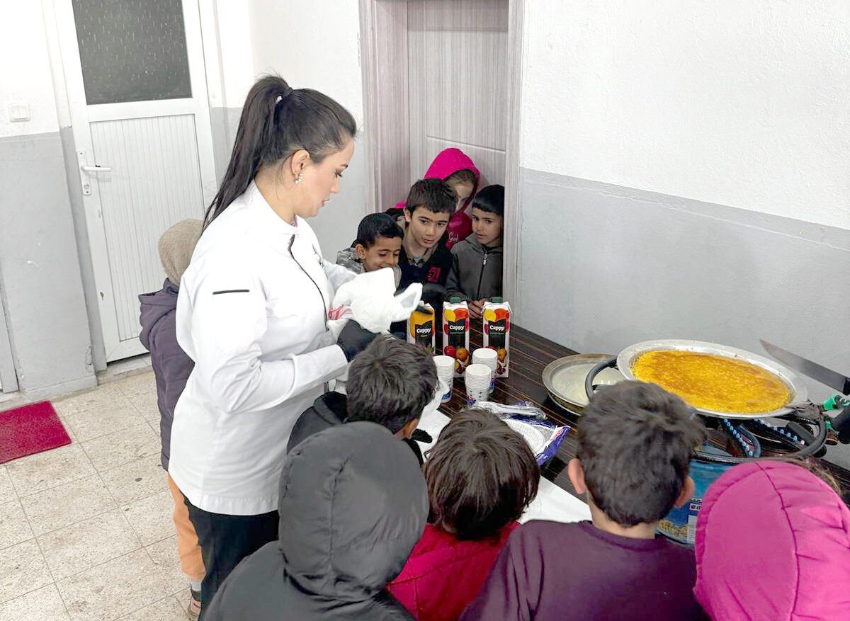 Quality Gusto öğrencilerle okulda künefe pişirdi