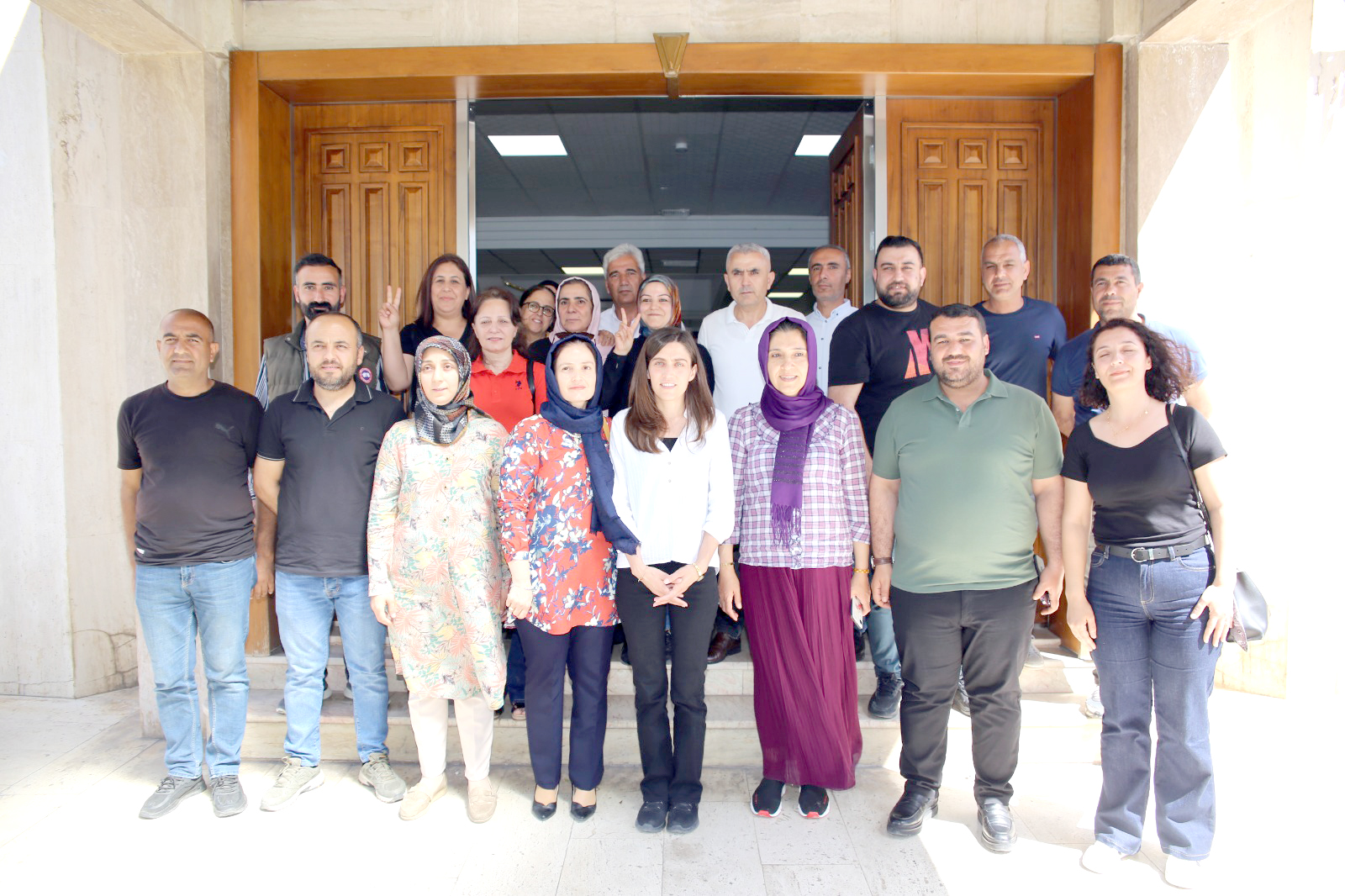 Eş Başkan Sönük’e hayırlı olsun ziyaretleri