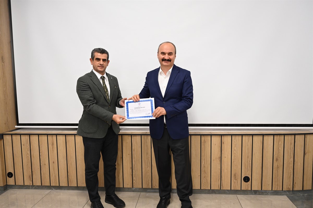 Akademisyenlere teşekkür belgesi