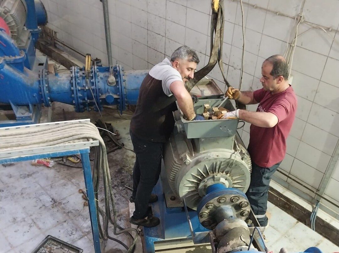 BASKİ yanan su motorunu yenisiyle değiştirdi