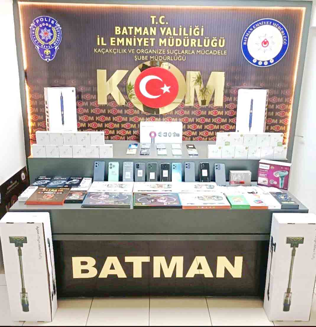 Gümrük Kaçağı malzemeler ele geçirildi