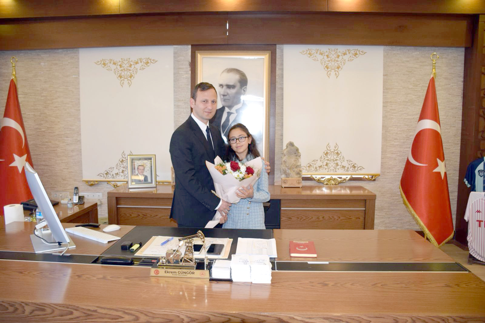 Kaymakamlık koltuğunu Arjin Melek Avcı’ya devretti