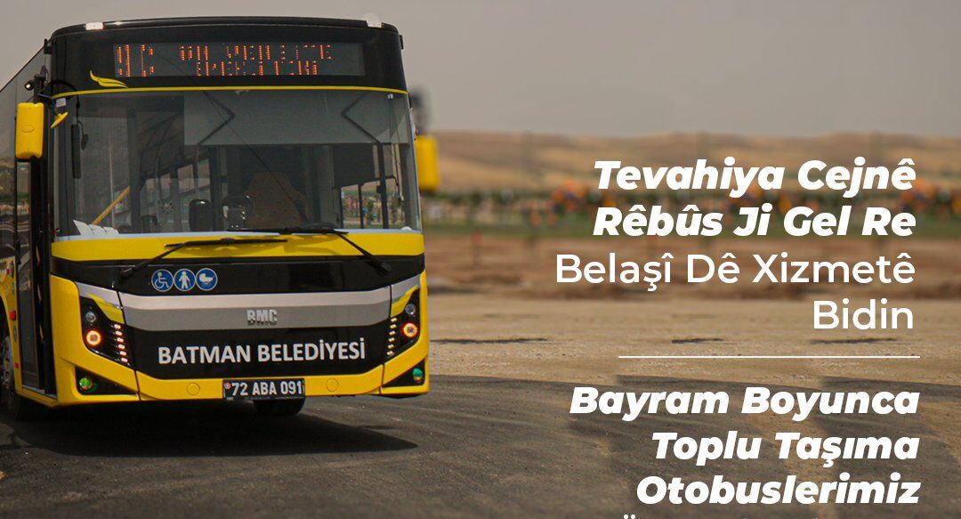 Bayram Boyunca toplu taşıma ücretsiz hizmet verecek