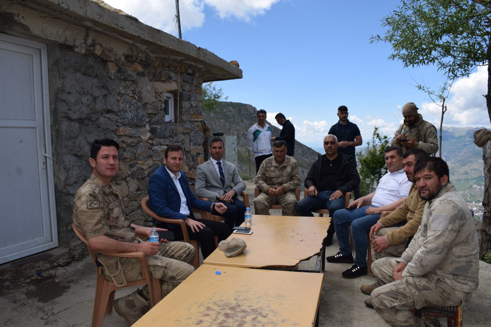 1710 rakımlı güvenlik korucu noktasına ziyaret