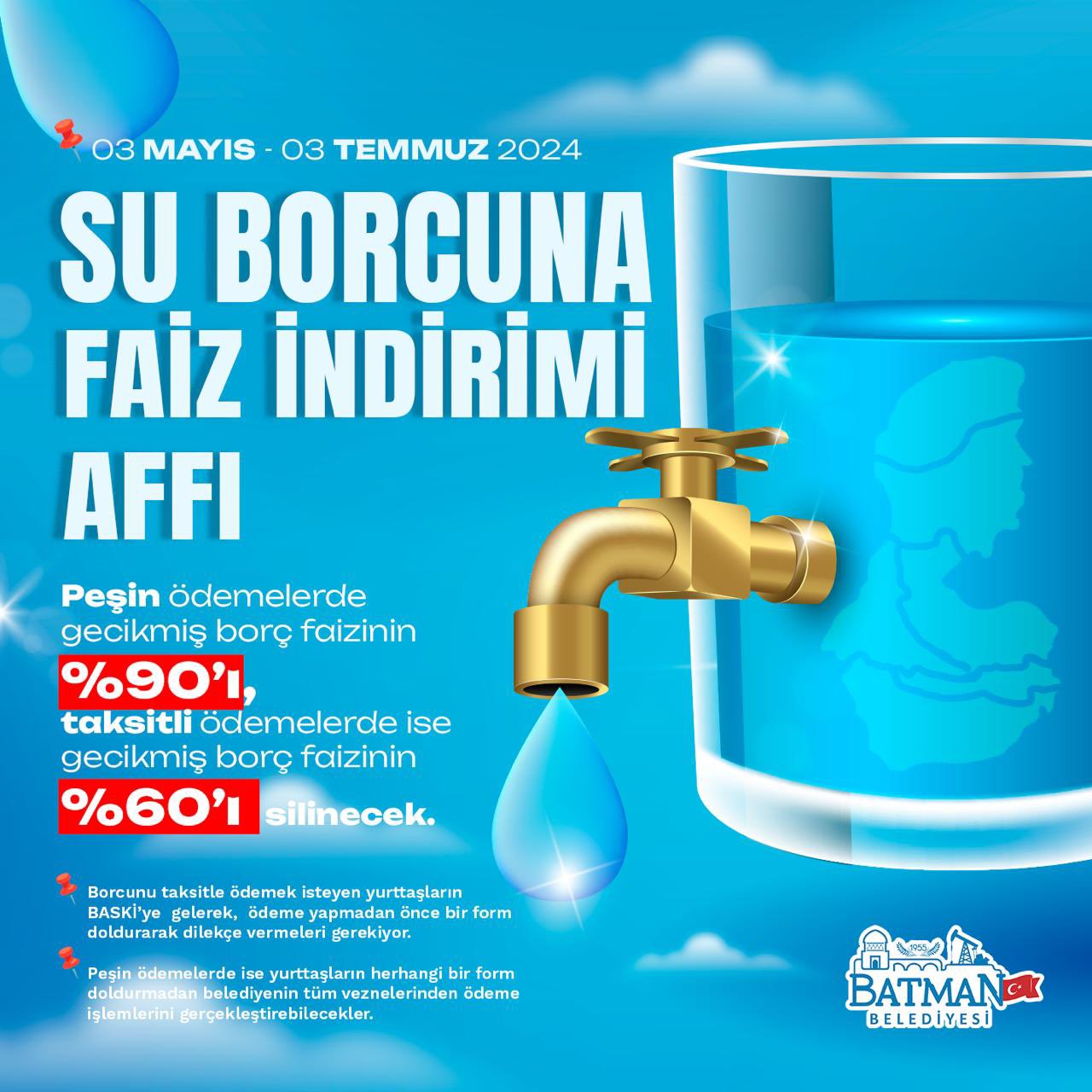 SU BORCUNA FAİZ AFFI