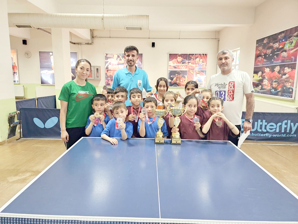 ‘Minikler kız erkek’ Masa tenisi il şampiyonası tamamlandı