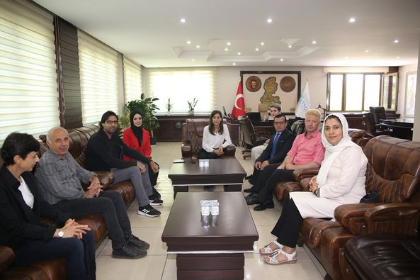 GÖRME ENGELLİLER DERNEĞİNDEN BELEDİYE’YE ZİYARET