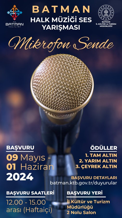 Batman Ses Yarışması Başvuruları Başladı