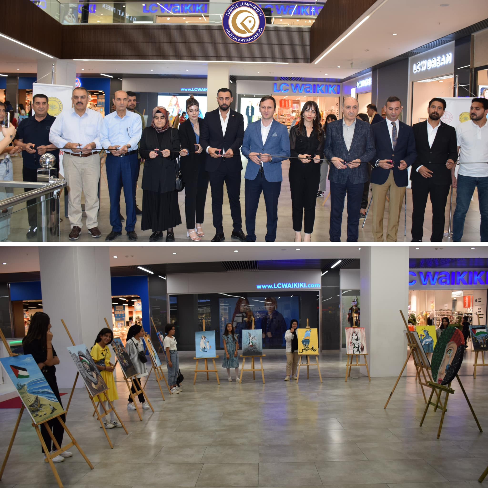 Yanıkkaya Ortaokulu’dan Filistin temalı resim sergisi