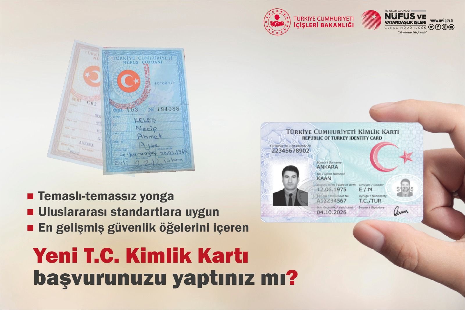 Randevusuz yeni kimlik çıkarma kolaylığı