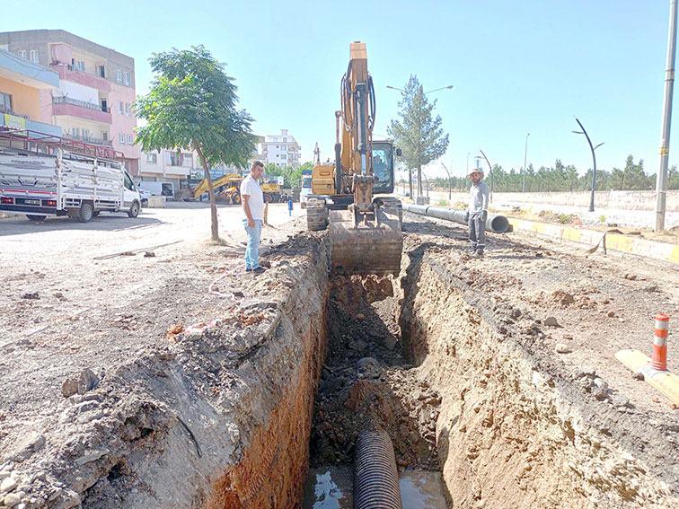 500’LÜK KORUGE BORU HATTI DÖŞENDİ