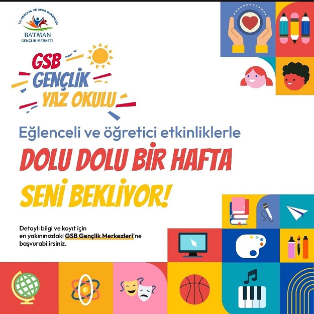 ‘GSB Gençlik Yaz Okulları’, 1 Temmuz’da kapılarını açacak