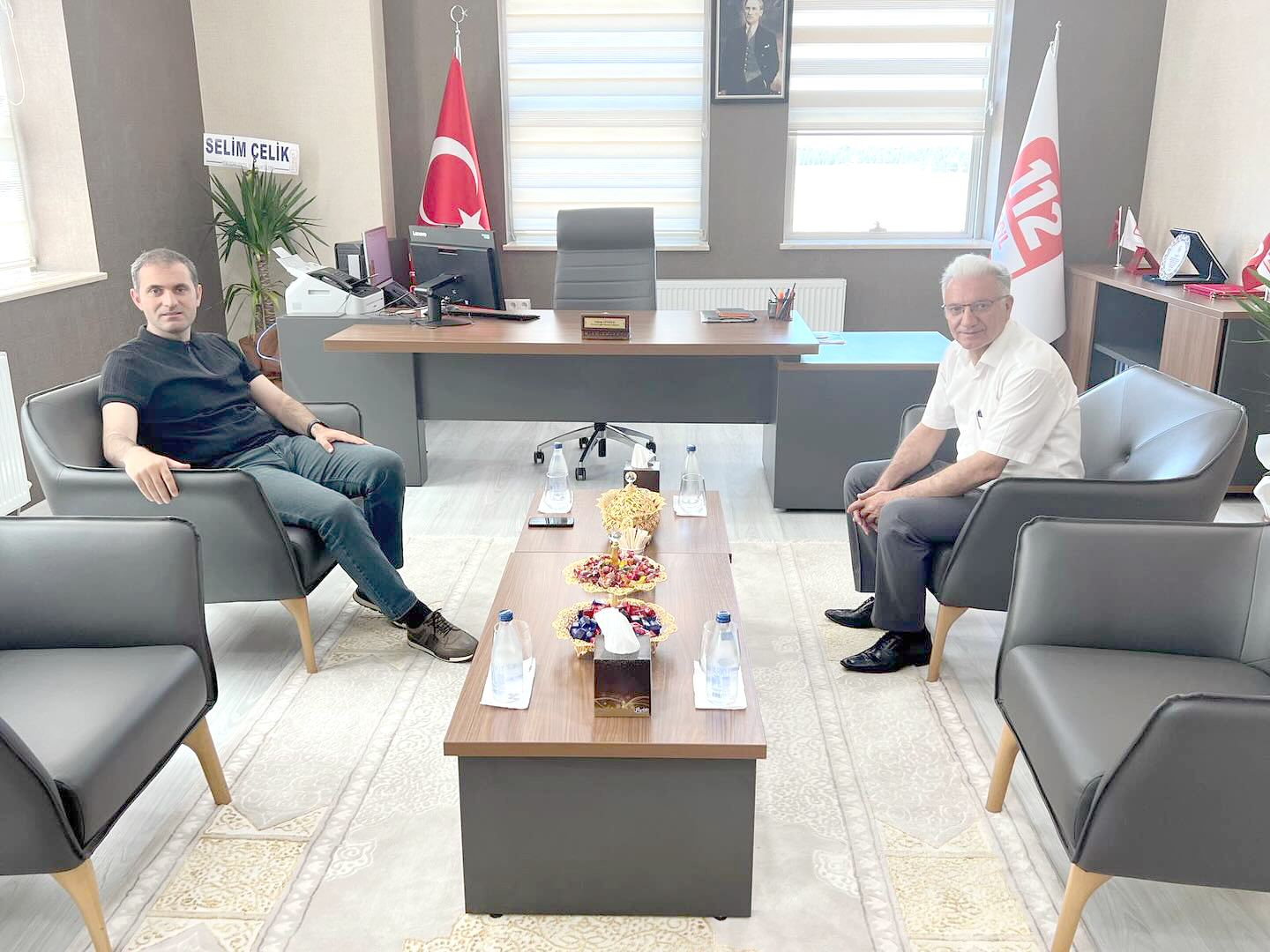 Kaymakam Mete Şimşek’i ziyaret etti