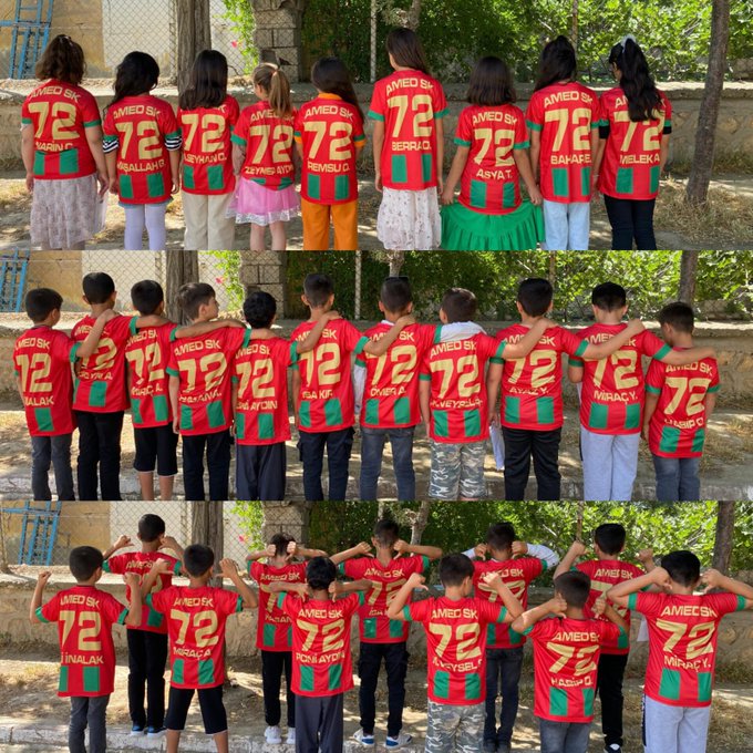 Barikat İstanbul Emekçilerinden Köy Okulu Öğrencilerine Karne Hediyesi Amedspor Formaları