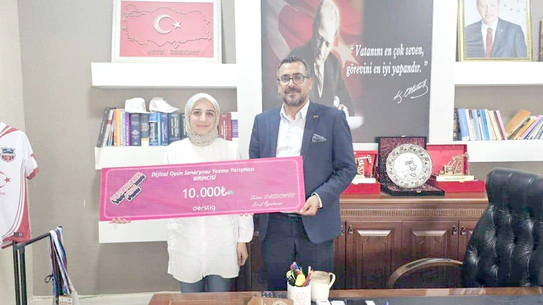 Dijital Eğitici Oyun Senaryo Yazma Yarışmasında Türkiye Birincisi oldu