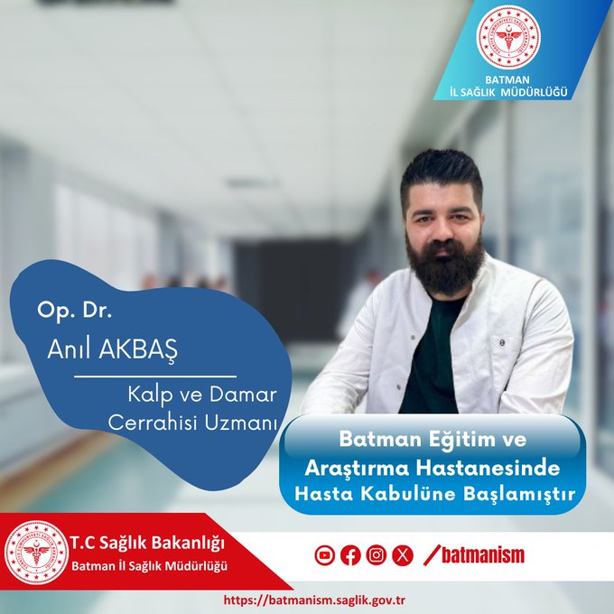 Araştırma Hastanesine yeni Kalp ve Damar Cerrahisi Uzmanı atandı
