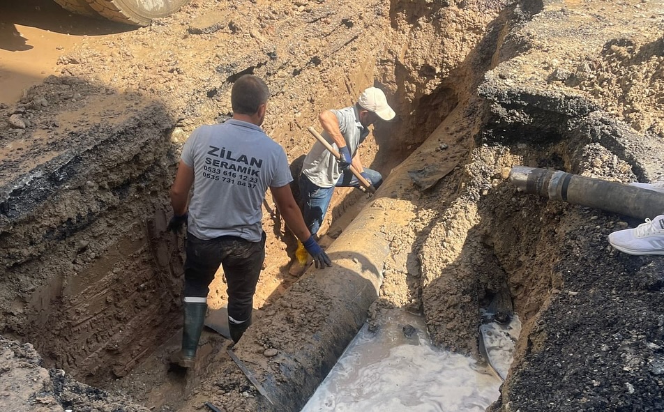 İçme suyu ana hat arızası iki saatte giderildi